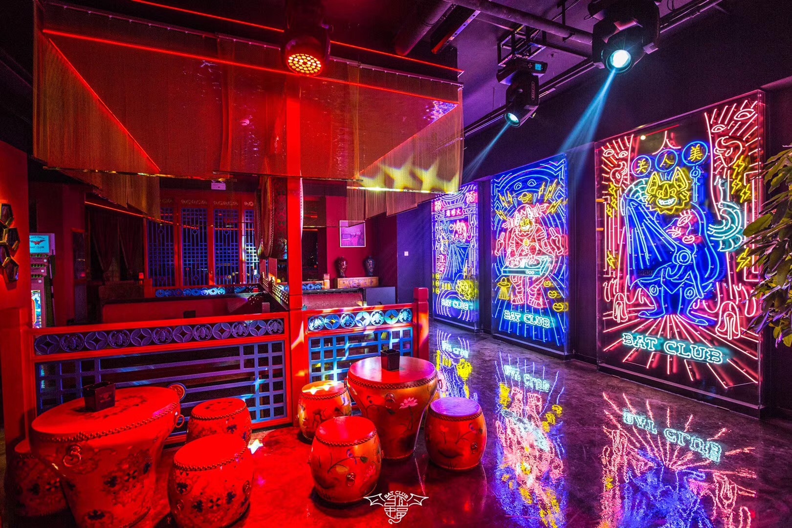 bat club红蝠—济南地标国风酒吧主视觉
