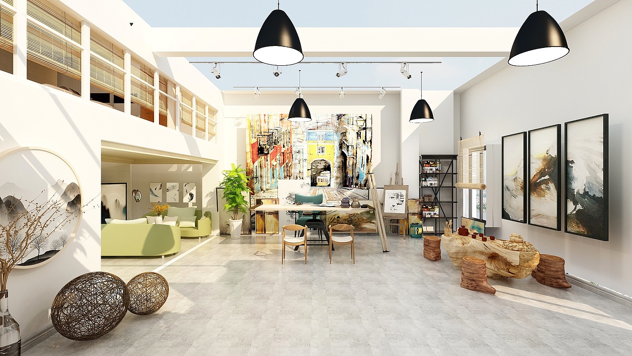loft画室|空间|家装设计|逆凡设计_原创作品-站酷zcool