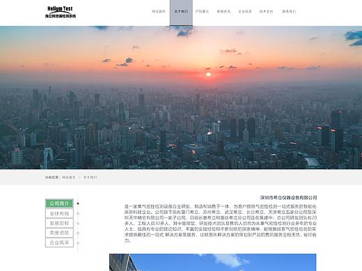 关于我们子网页