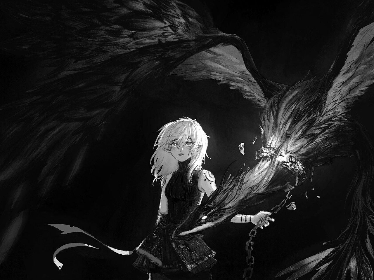 少女与真兽 其二 《束缚》