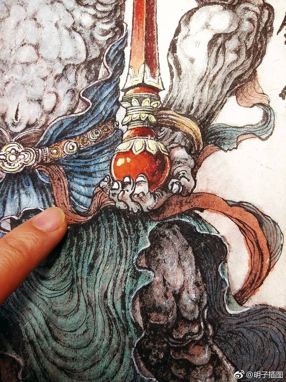 《掃地金剛圖》（图ZMTA4MzIwMDI0） - 绘画 - 站酷设计师明子水墨奇幻世界原创素材 - 站酷ZCOOL