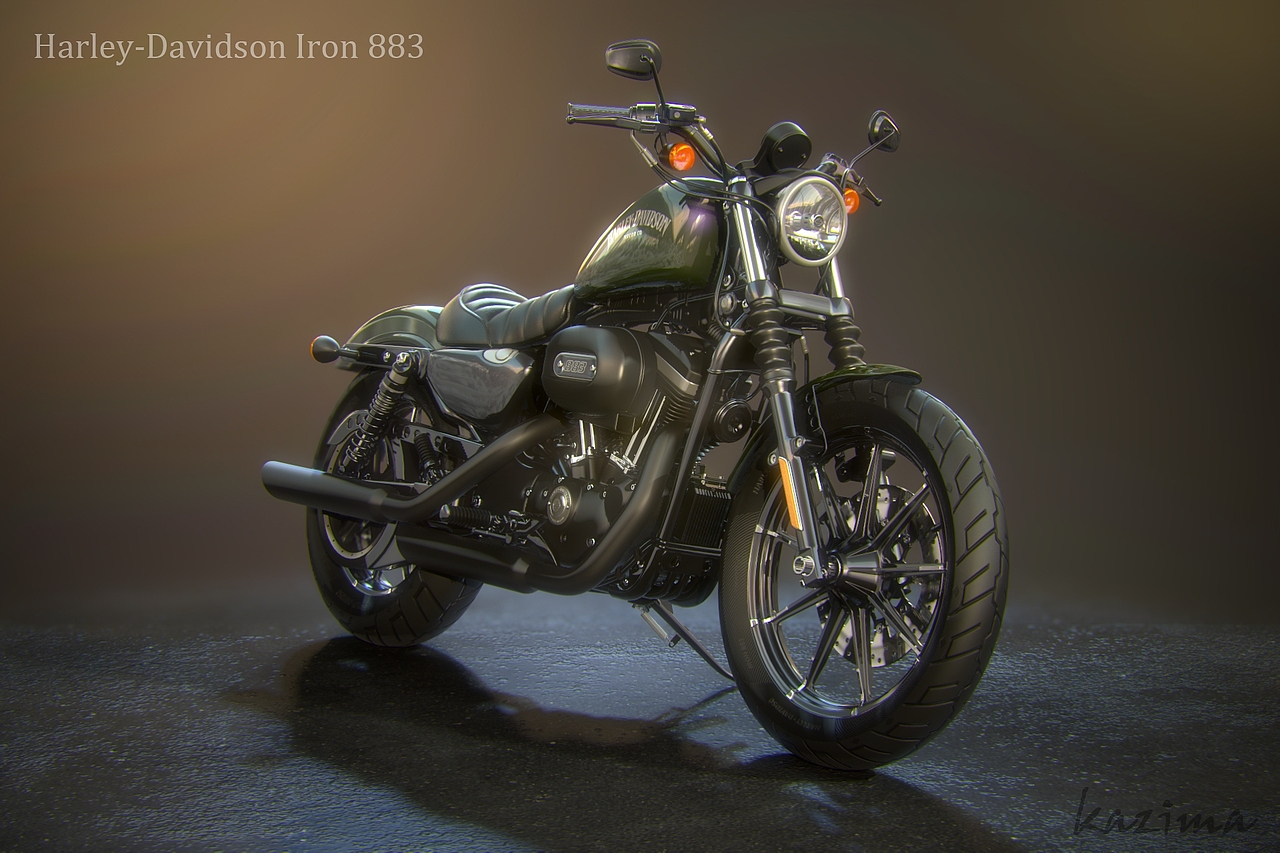 哈雷883硬汉 运动巡航摩托车harley-davidsoniron883cg