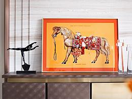 Hermès爱马仕主题的高奢样板间 |  标美软装设计