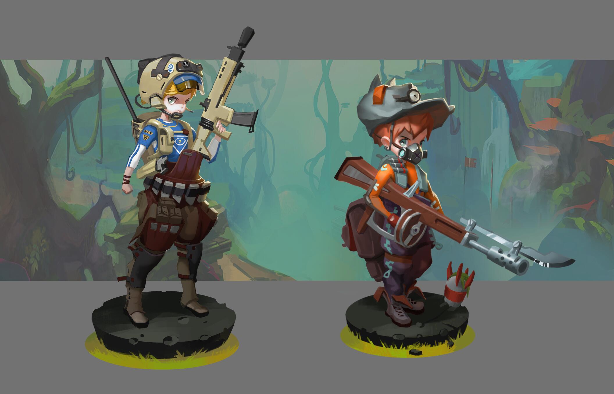 闲暇时光画的小人|插画|游戏原画|钢铁阿童木 - 原创作品 - 站酷