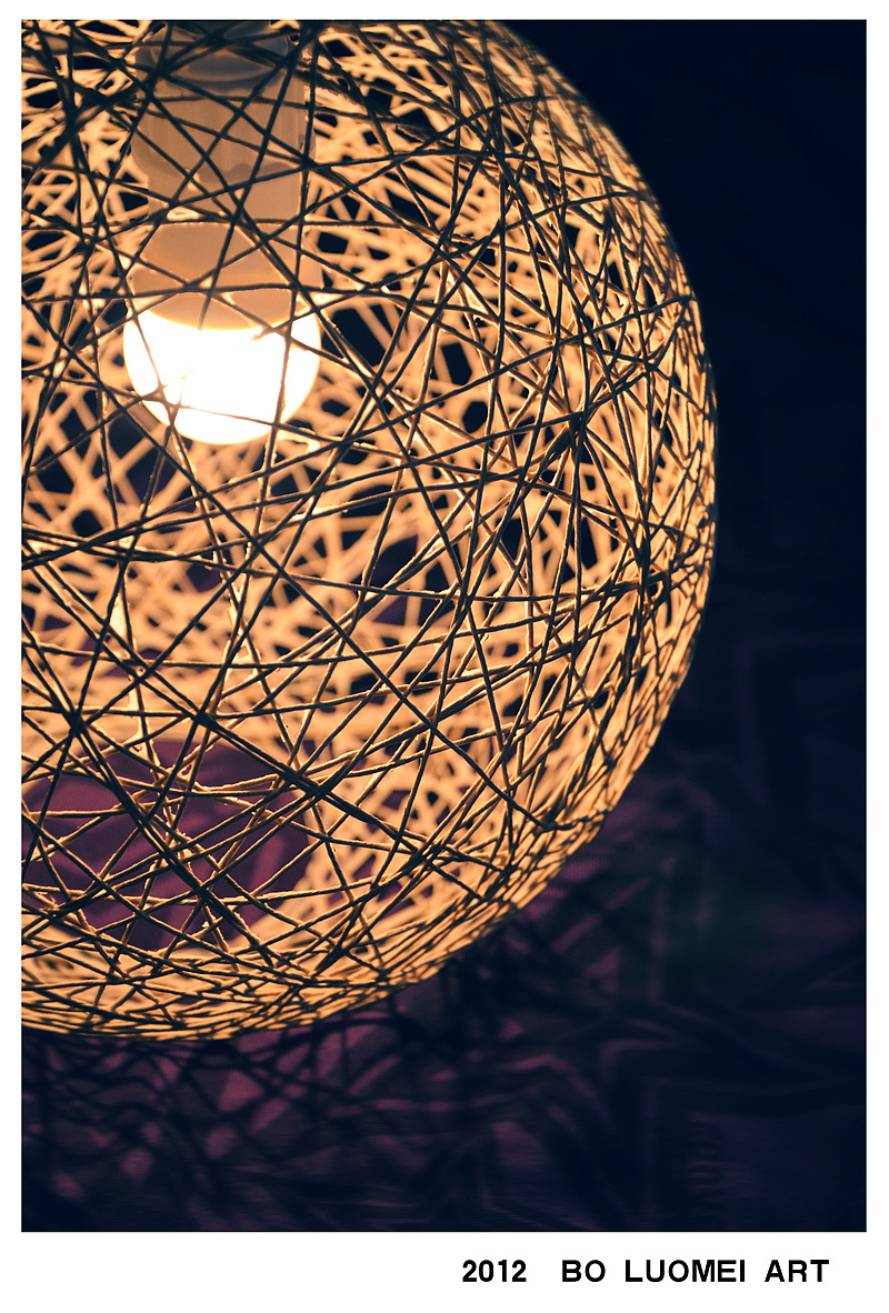 【文艺复古 鸟巢灯罩 diy包】 原创自制灯罩