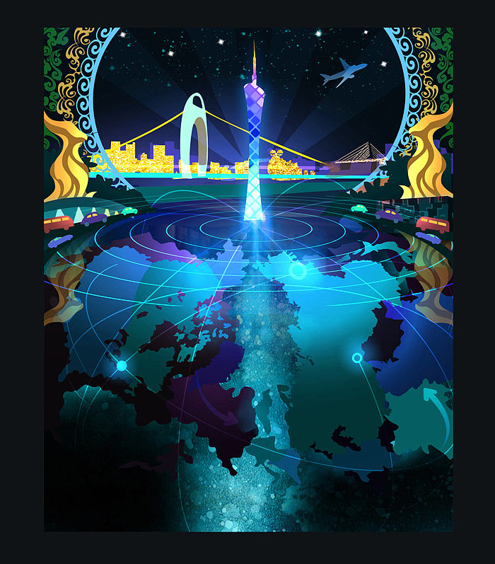 广州（图ZNjMxNTE4MTI=） - 商业插画 - 站酷设计师ziying4520原创素材 - 站酷ZCOOL