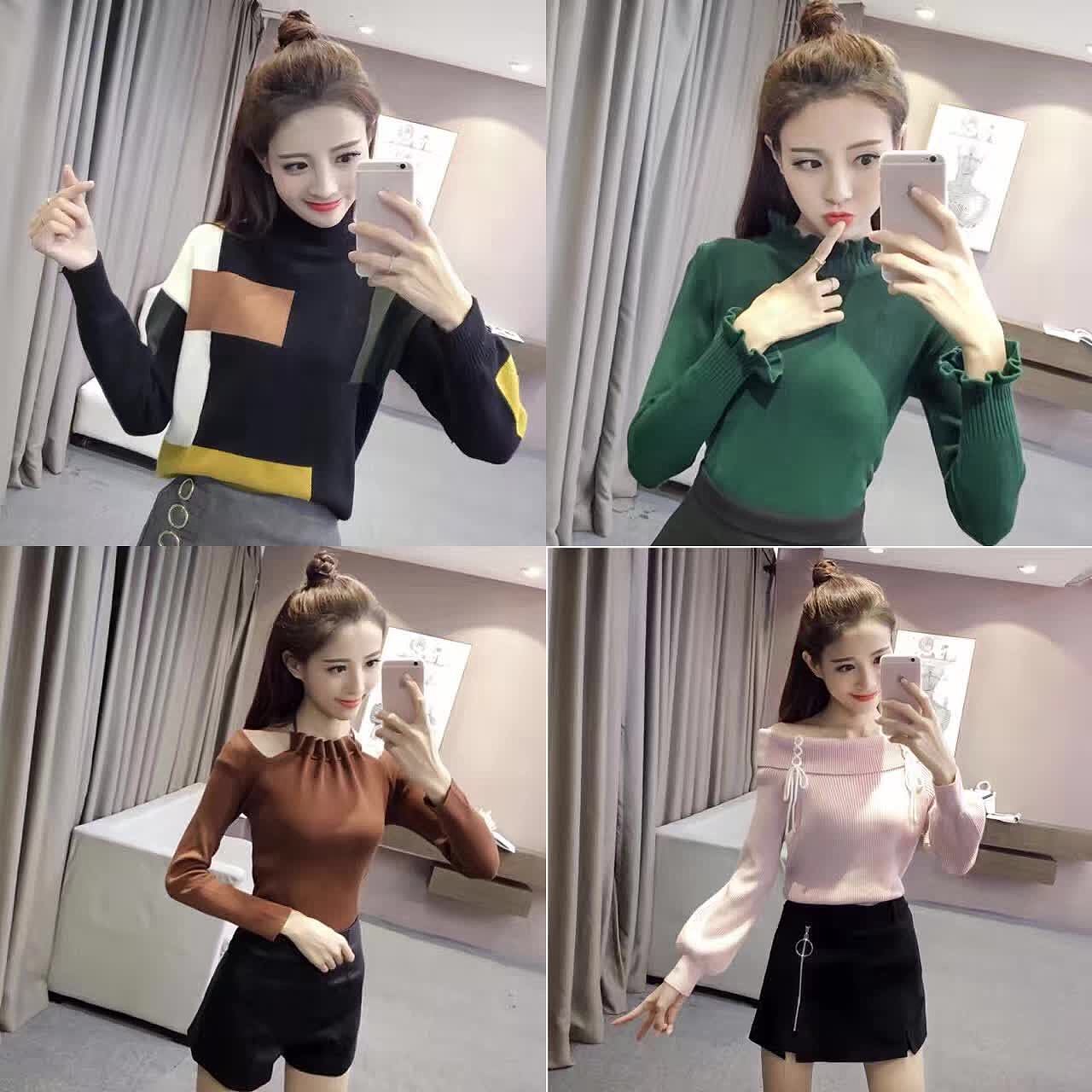 爆款网红女装拍图店主风自拍风电商服装产品模特拍照