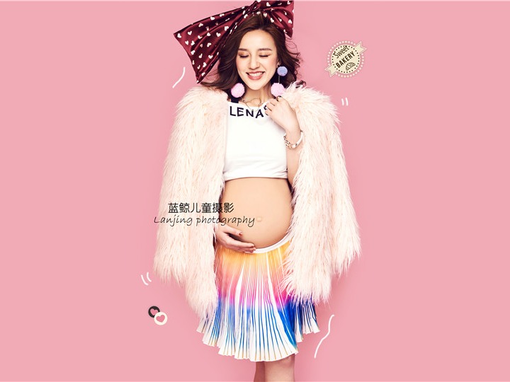 个性孕照样片|蓝鲸儿童摄影拥有