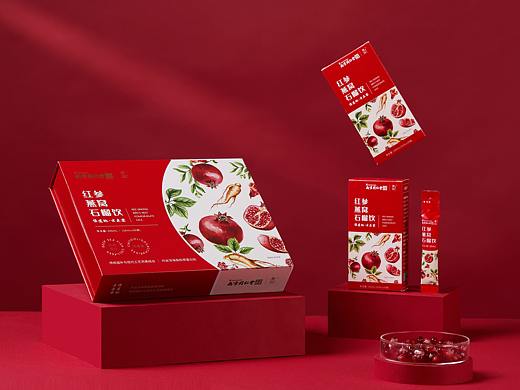 燕窝红参石榴包装设计（个人主页-ZNTMzMzEyMDg=） - 包装 - 站酷设计师若愚丨停下来原创素材 - 站酷ZCOOL