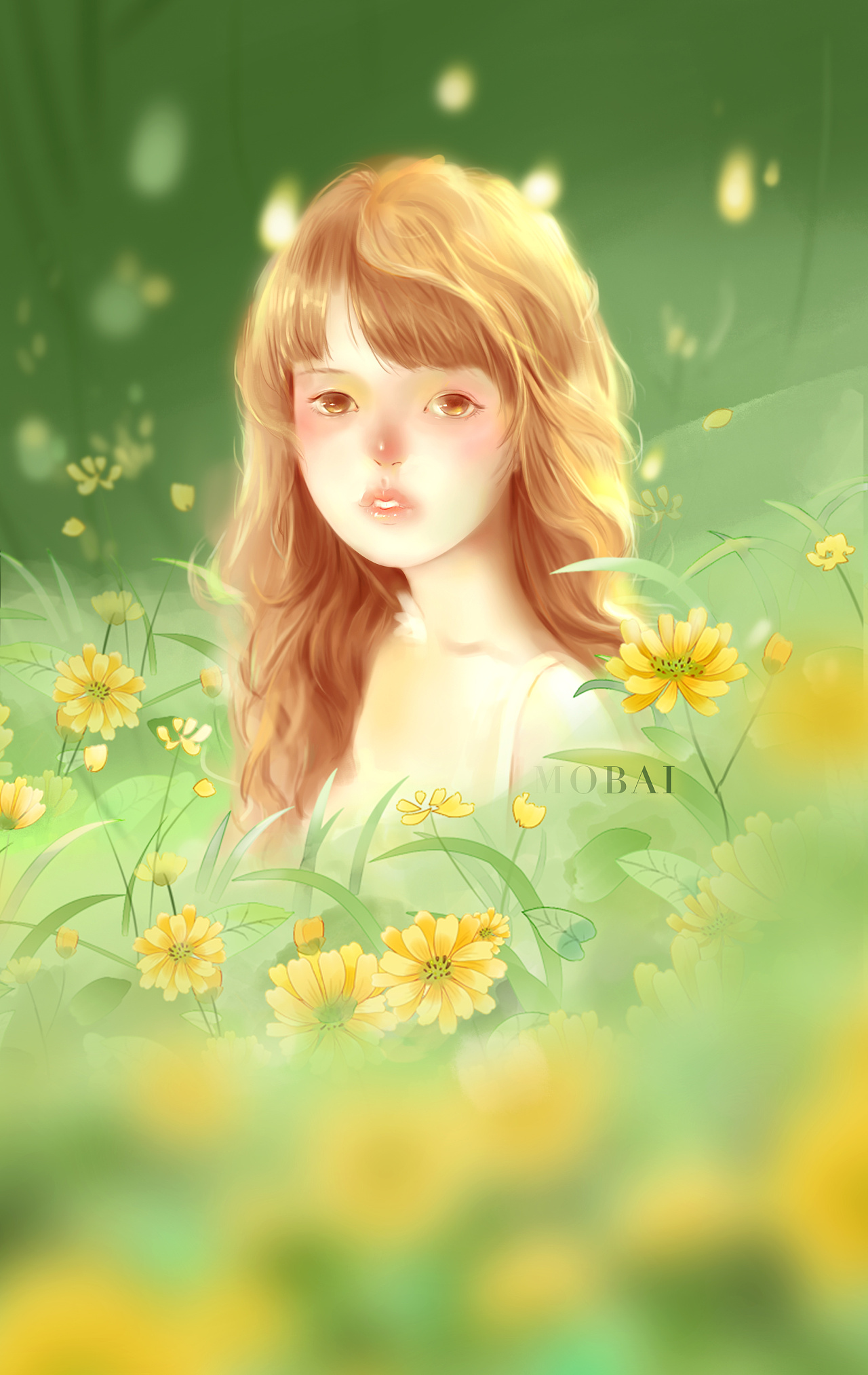 森系少女|插画|艺术插画|末白丷 - 原创作品 - 站酷 (zcool)