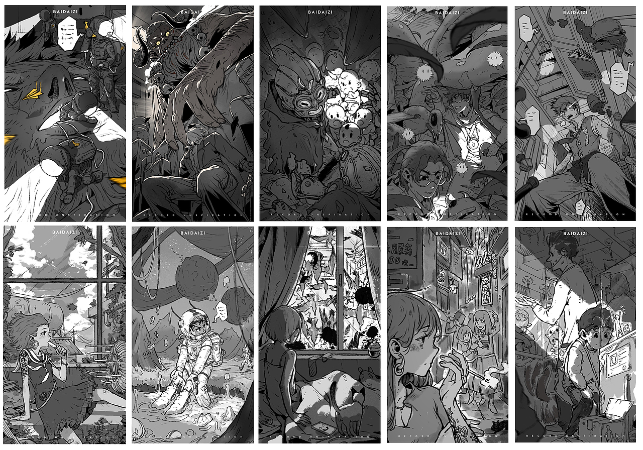 近期的灵感速涂