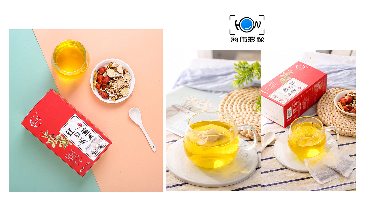 红豆薏米茶拍摄（图ZMjIyMDMwMTU2） - 产品摄影 - 站酷设计师海伟电商摄影原创素材 - 站酷ZCOOL