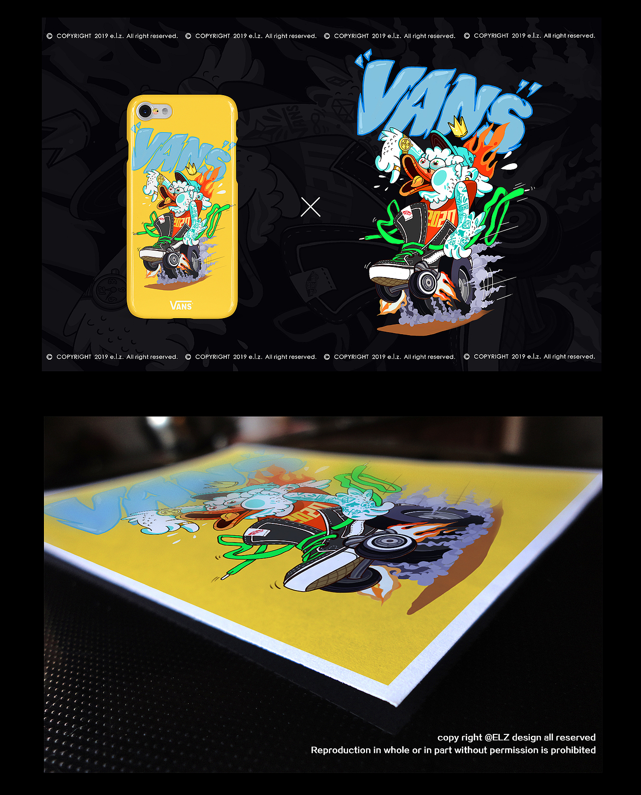 ＃VANS ART TEE＃2020（图ZMTU4NDMwMzQ0） - 新锐潮流插画 - 站酷设计师叛逆老张原创素材 - 站酷ZCOOL