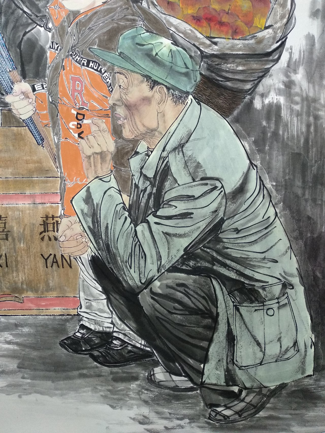 劳动者（图ZMjI4NjMxNzg4） - 绘画 - 站酷设计师国画鹏哥原创素材 - 站酷ZCOOL