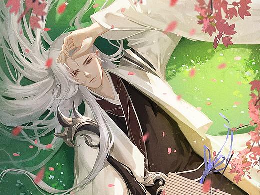 忘川风华录张良同人(个人主页-ZNTE5MTQ2NTY=) - 商业插画 - 站酷设计师屿瑟原创素材 - 站酷ZCOOL