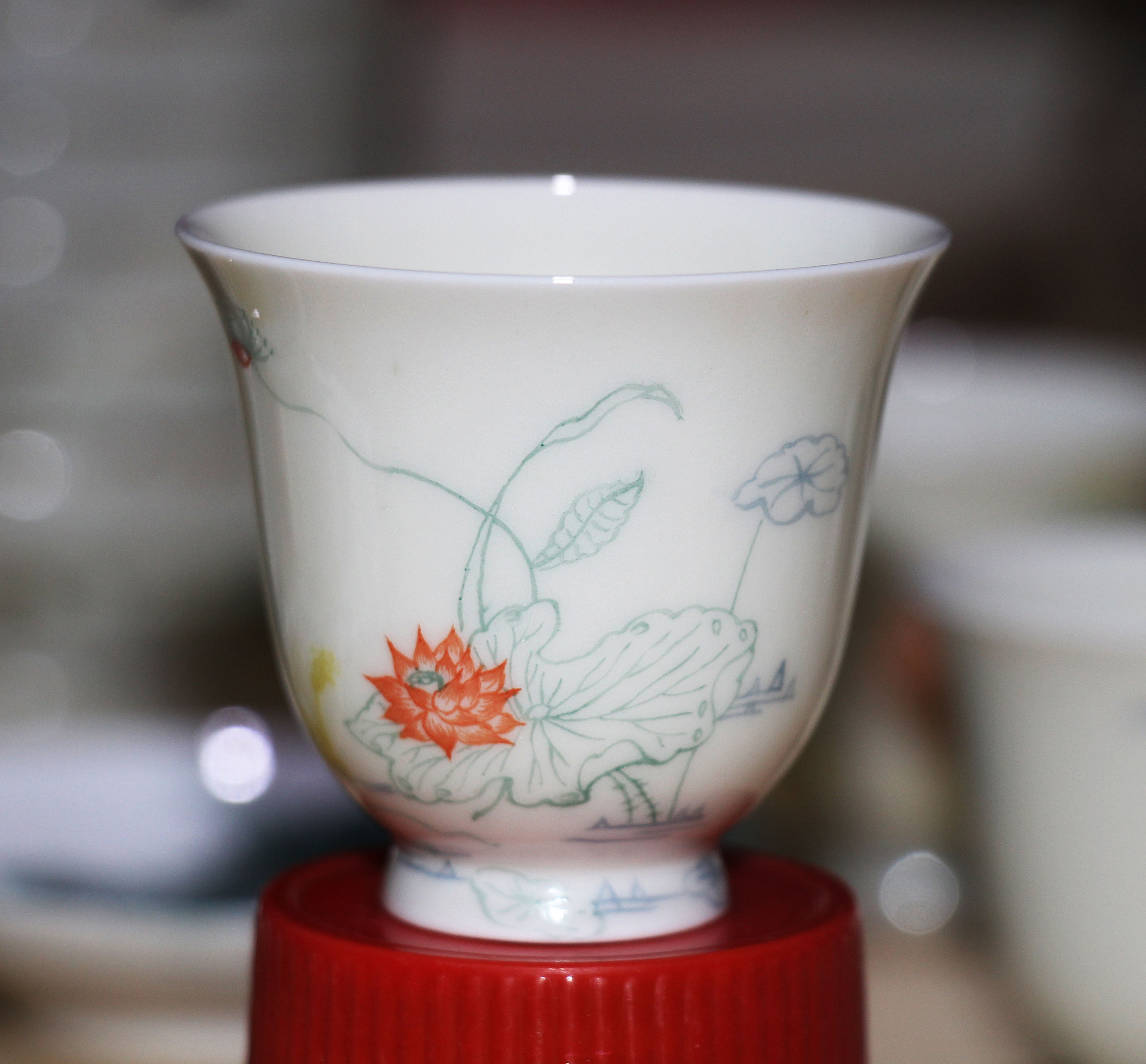 莲花铃铛杯