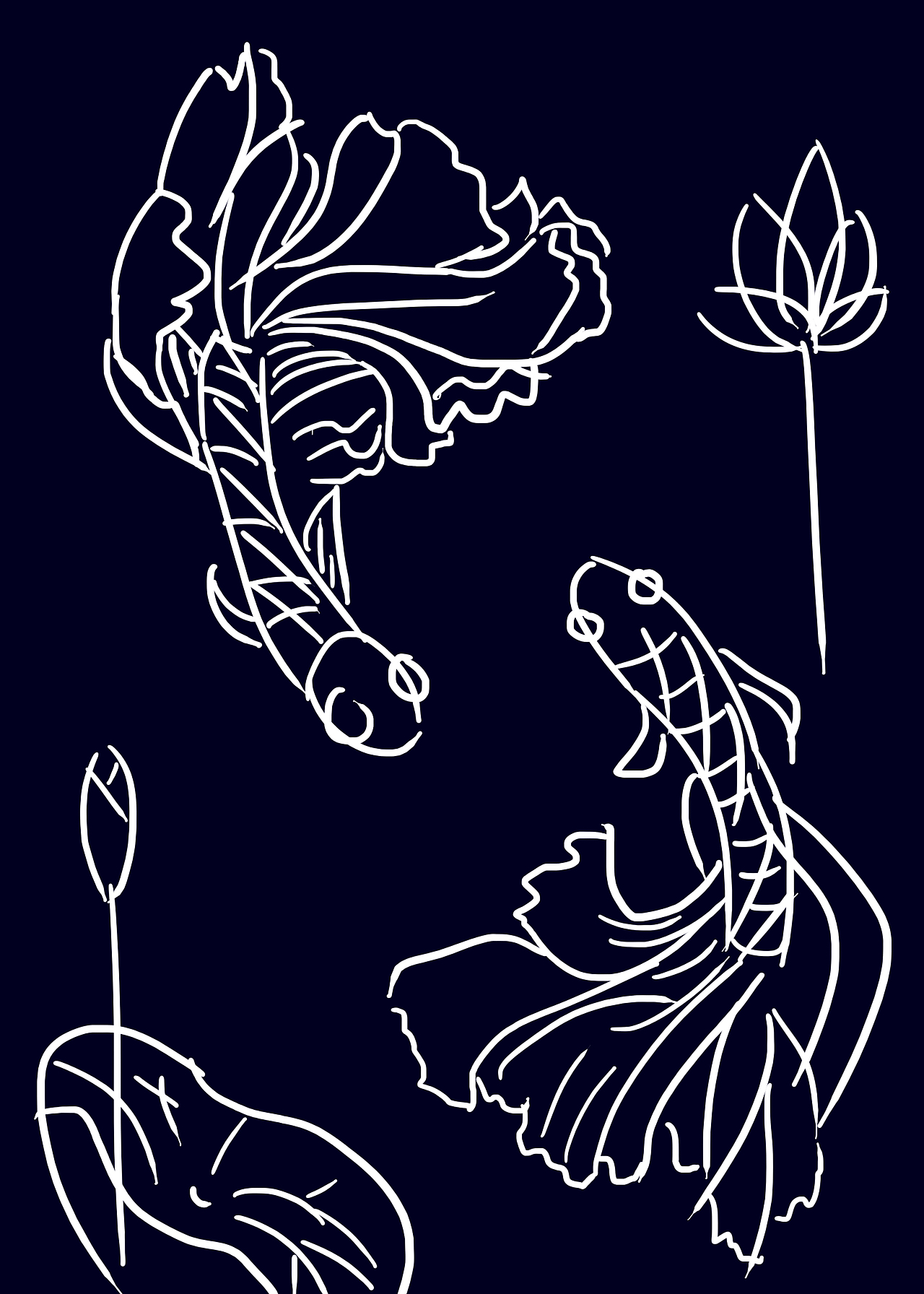 小习作之双鱼戏水