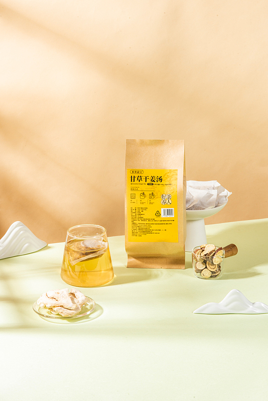 甘草干姜茶（图ZMzMwOTAxODI4） - 产品摄影 - 站酷设计师吉吉造像原创素材 - 站酷ZCOOL