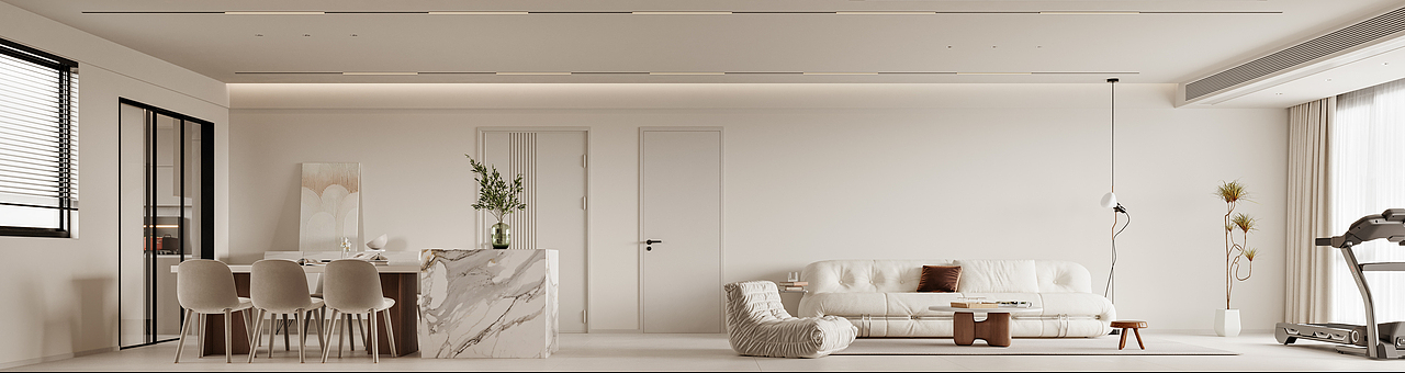 现代简约家装表现——白龙马效果图（图ZMzM0MDUwNzI0） - 家装设计 - 站酷设计师小鱼吐泡泡泡泡泡原创素材 - 站酷ZCOOL