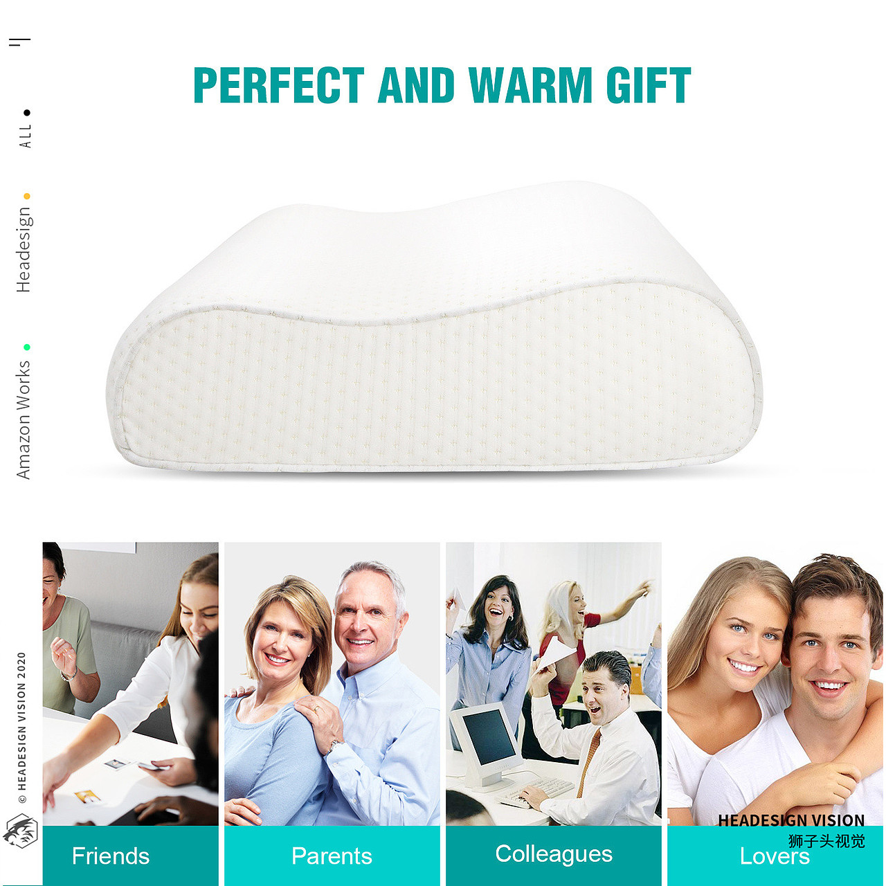 枕头产品拍摄_主图设计_A+页面设计-狮子头视觉