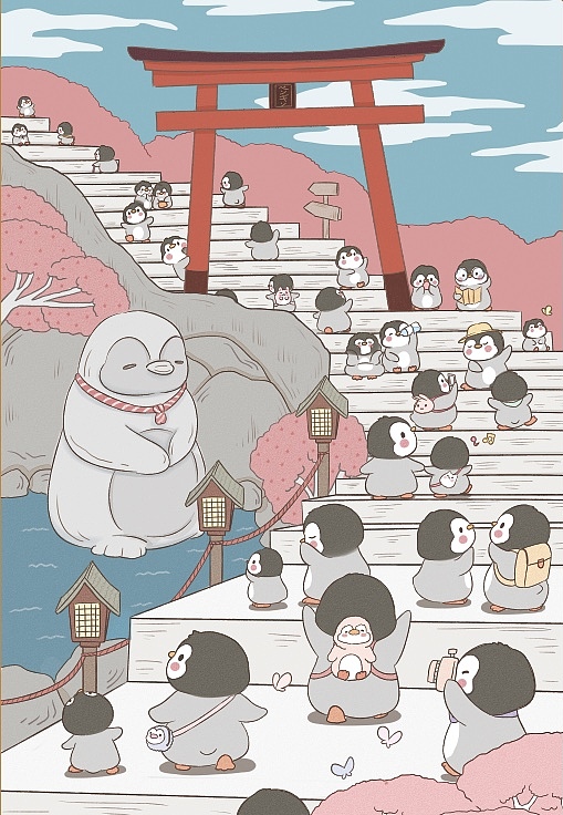 芝麻汤圆的幸福生活（图ZMjQ0ODIxNzY4） - 商业插画 - 站酷设计师半日闲兔子原创素材 - 站酷ZCOOL