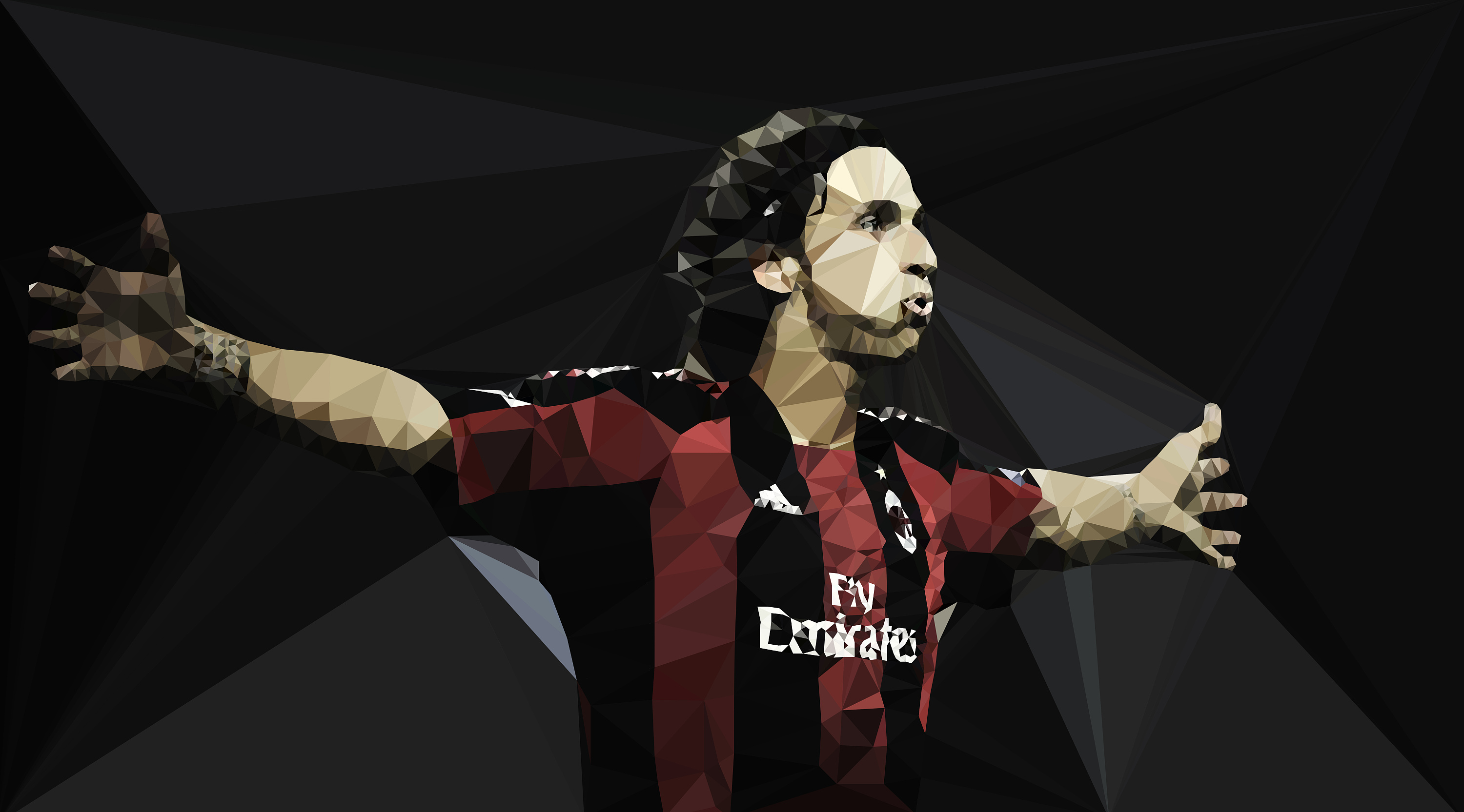 足球明星之伊布海报三角形风格——绰号:吕布,奉先