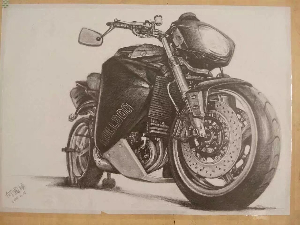 摩托车素描