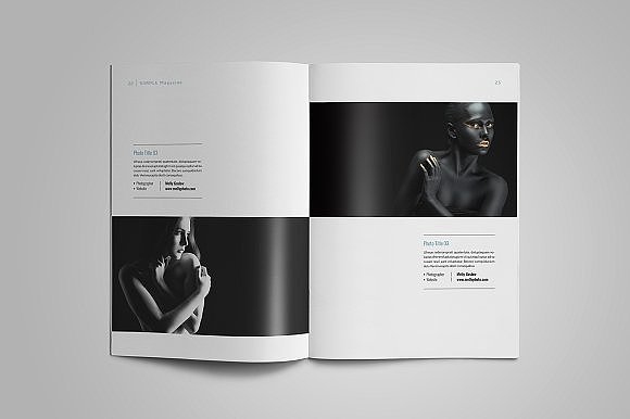 28页多功能简单杂志画册模板