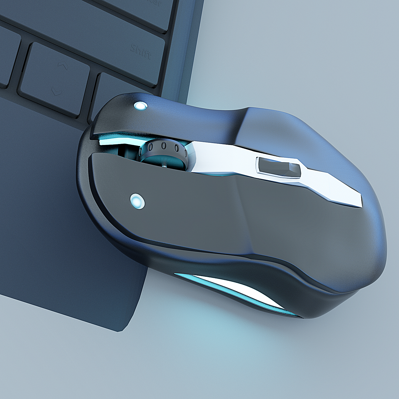 c4d鼠标建模渲染