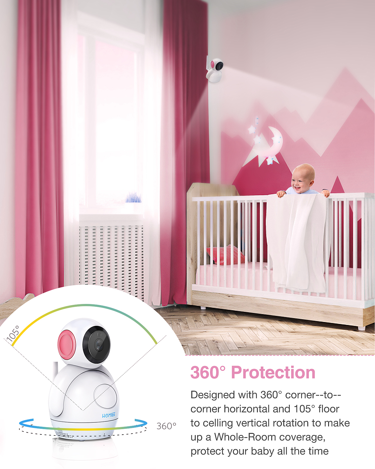 嬰兒監(jiān)視器主圖 粉色（圖ZMjgxODE4NzQ0） - 其他平面 - 站酷設(shè)計(jì)師小小小何同學(xué)原創(chuàng)素材 - 站酷ZCOOL