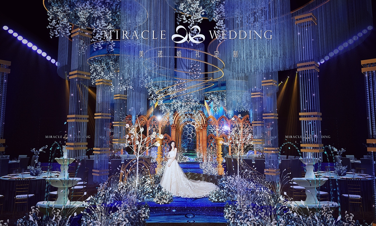婚礼宴会设计作品—《殿堂柔波》（图ZMTQ2NzU5NjUy） - 舞台美术 - 站酷设计师宴会设计师云龙原创素材 - 站酷ZCOOL