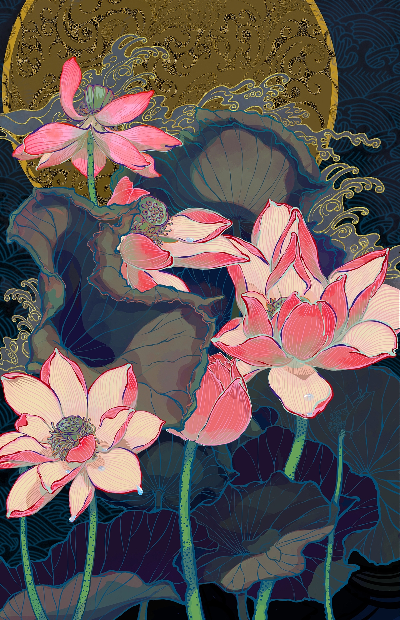 莲花—单体素材练习