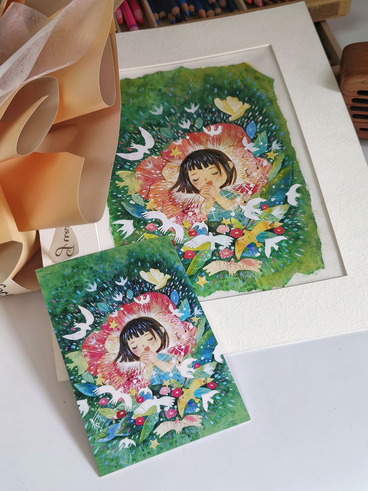 我的画印成明信片啦（图ZMzMwMzU4OTA4） - 艺术插画 - 站酷设计师张天奇原创素材 - 站酷ZCOOL