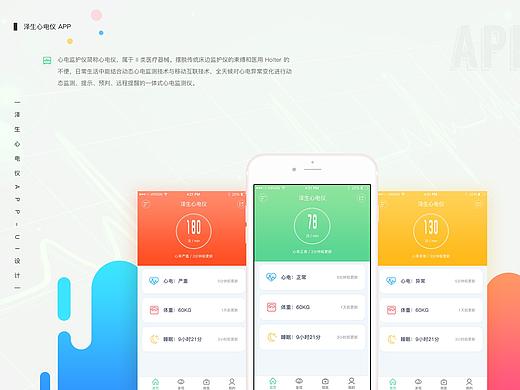 「APP设计」泽生心电仪（个人主页-ZMjk4OTQ5MDA=） - APP界面 - 站酷设计师瑶仔哇咔咔丶原创素材 - 站酷ZCOOL