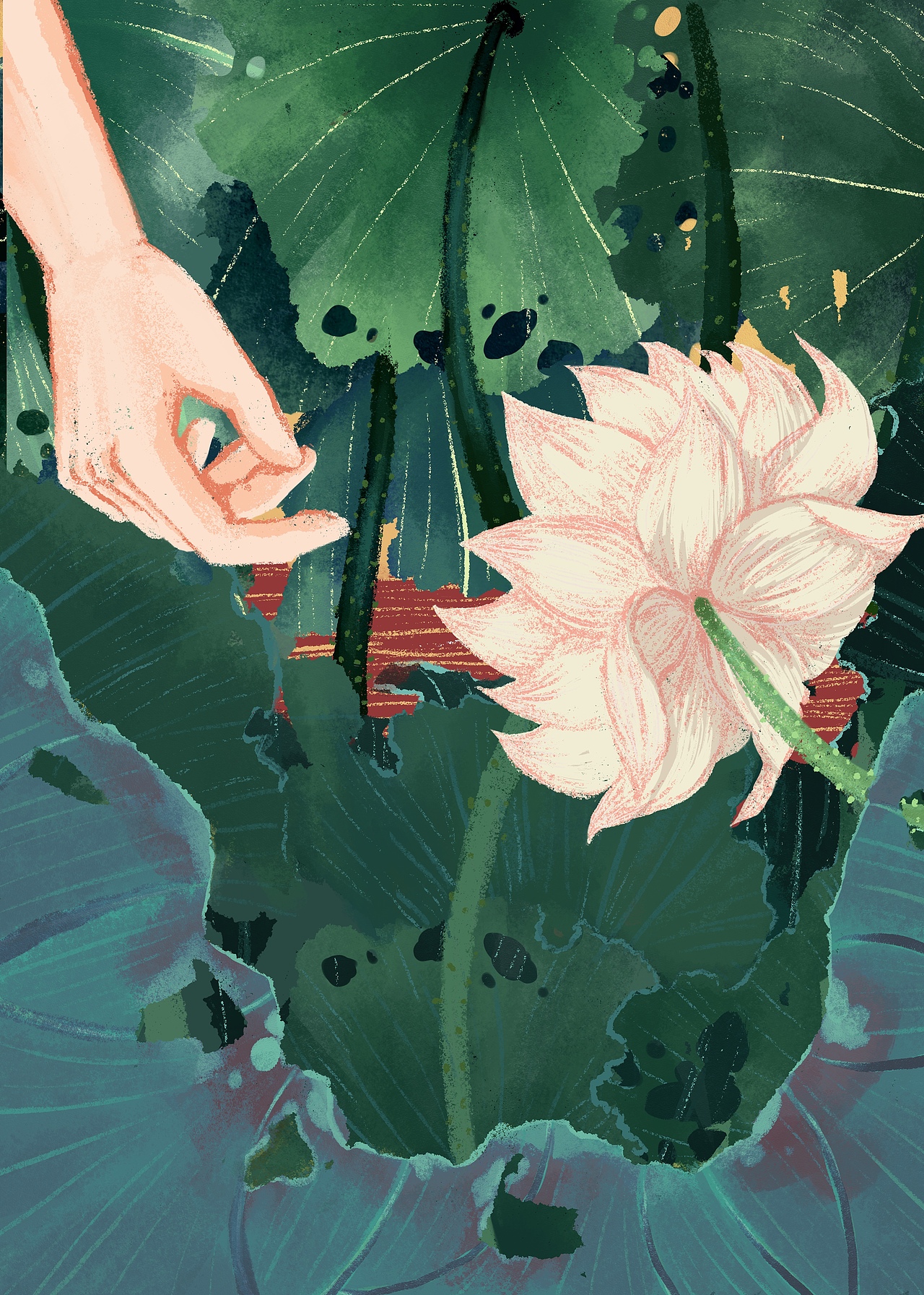 系列插画-《同·手·同·脚》（图ZMjMwNDA2MDU2） - 创作习作 - 站酷设计师棠朝原创素材 - 站酷ZCOOL