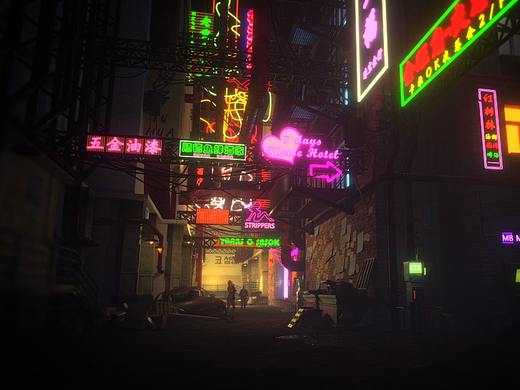 赛博朋克场景