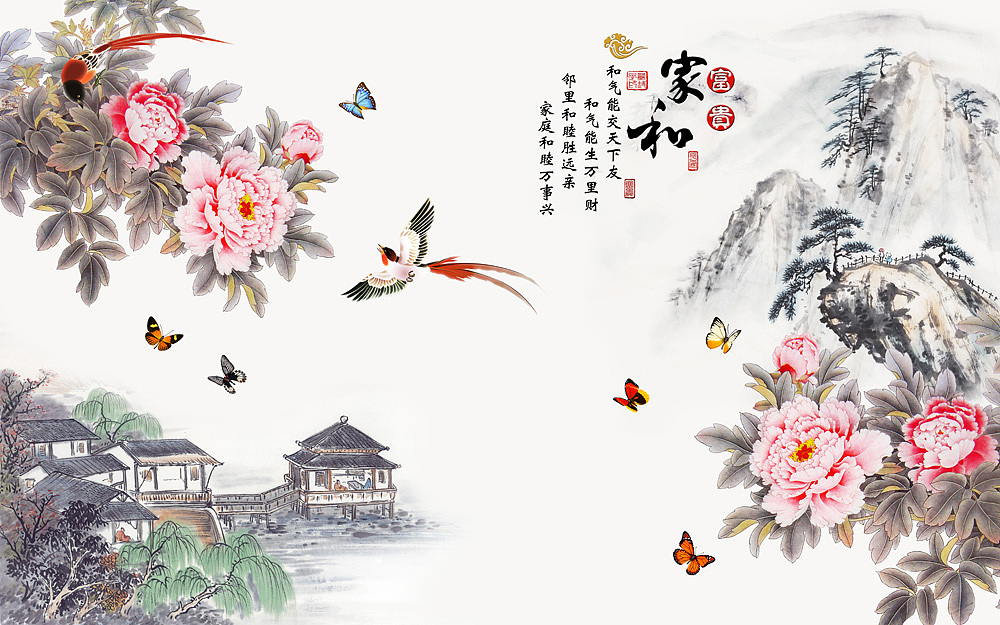 2022花鸟（图ZMjc2NzAzODYw） - 商业插画 - 站酷设计师新中式纱画图库原创素材 - 站酷ZCOOL