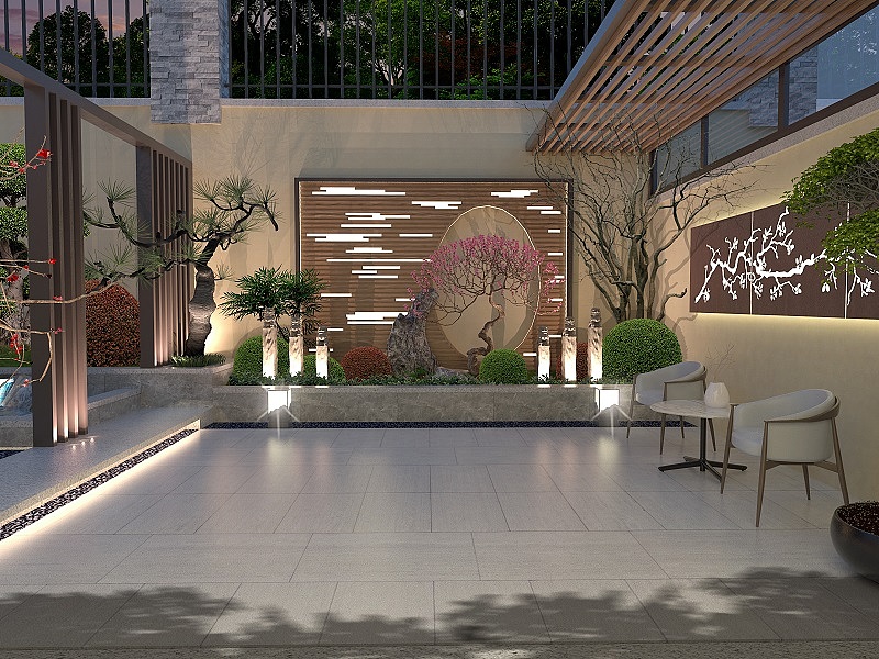 庭院小景（图ZMjkxNTMwMjA4） - 景观设计 - 站酷设计师哎流沙原创素材 - 站酷ZCOOL