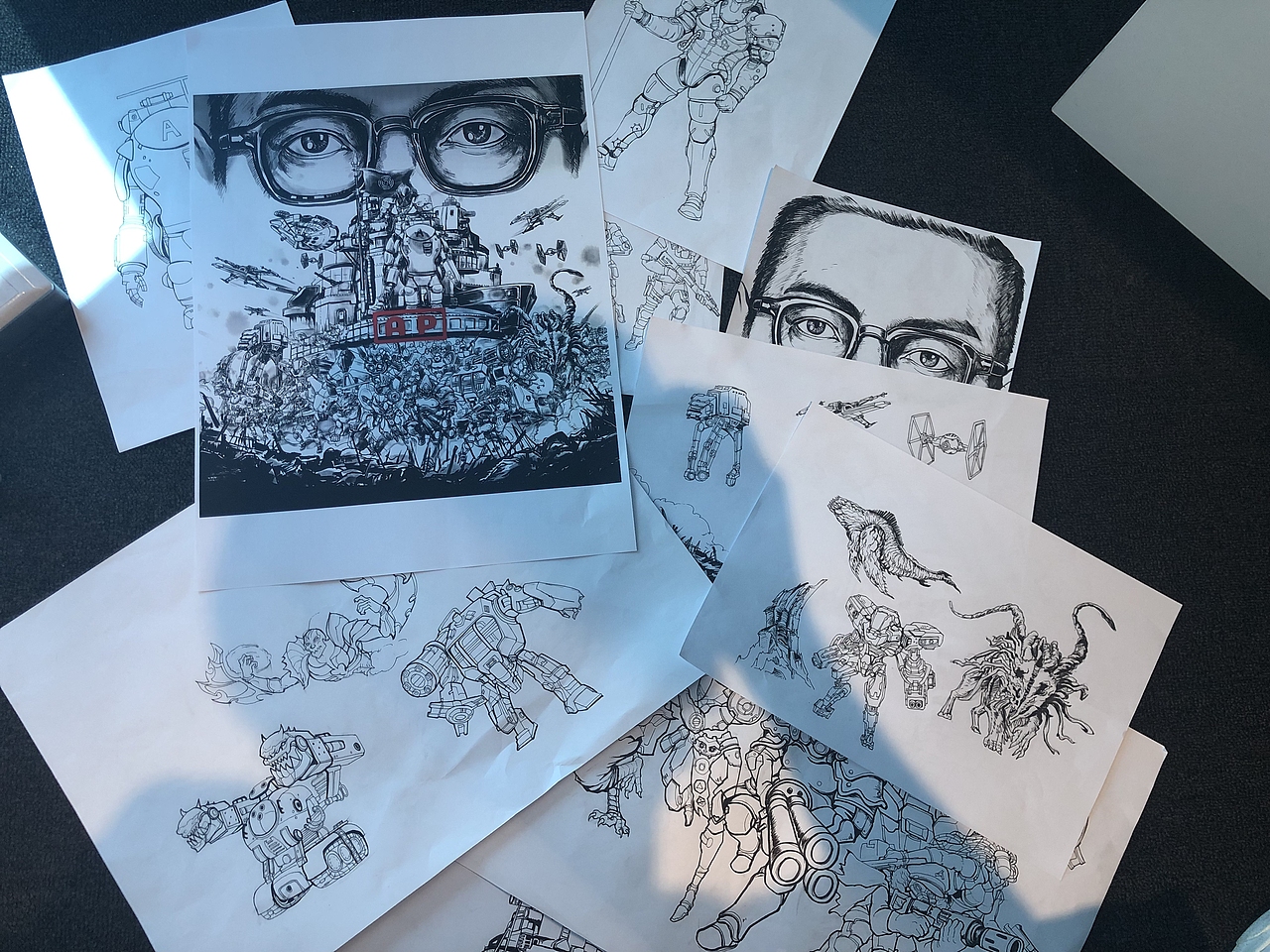 《背后有神》之战争艺术篇文化墙绘（图ZMjcxNTg4NDY4） - 艺术插画 - 站酷设计师JHHH家煌原创素材 - 站酷ZCOOL