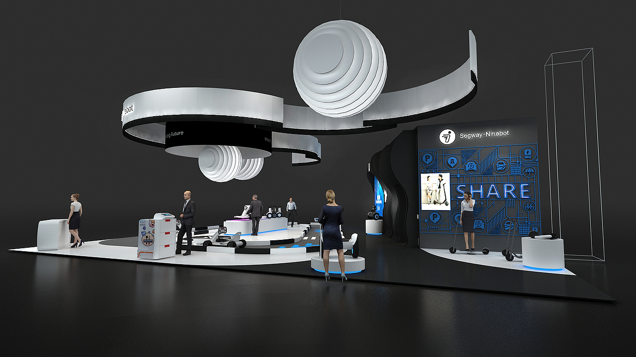 2019ces segway展台设计搭建方案_才大爷-站酷zcool