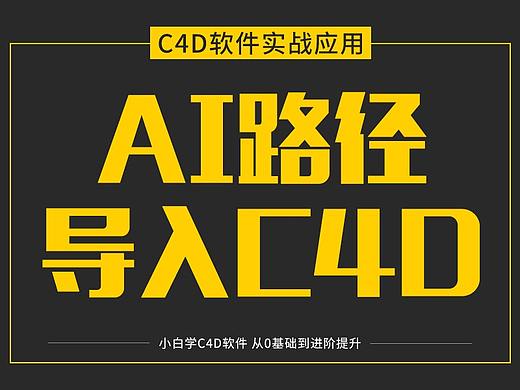 AI路径文件如何导入C4D中