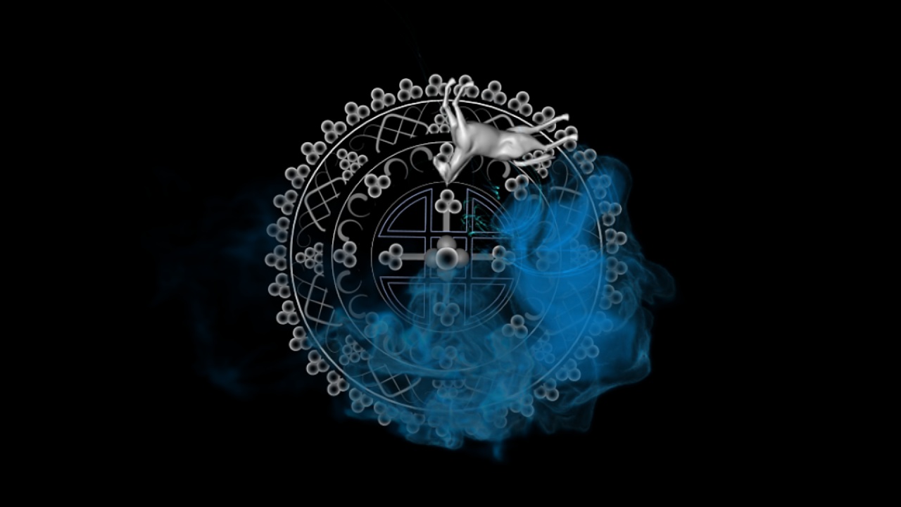 蒙元文化-蒙古花纹演绎《乌嘎勒吉》新媒体3d投影