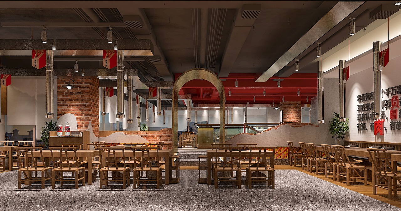 贵阳璞道餐饮设计·小河黔蔡地摊火锅案例