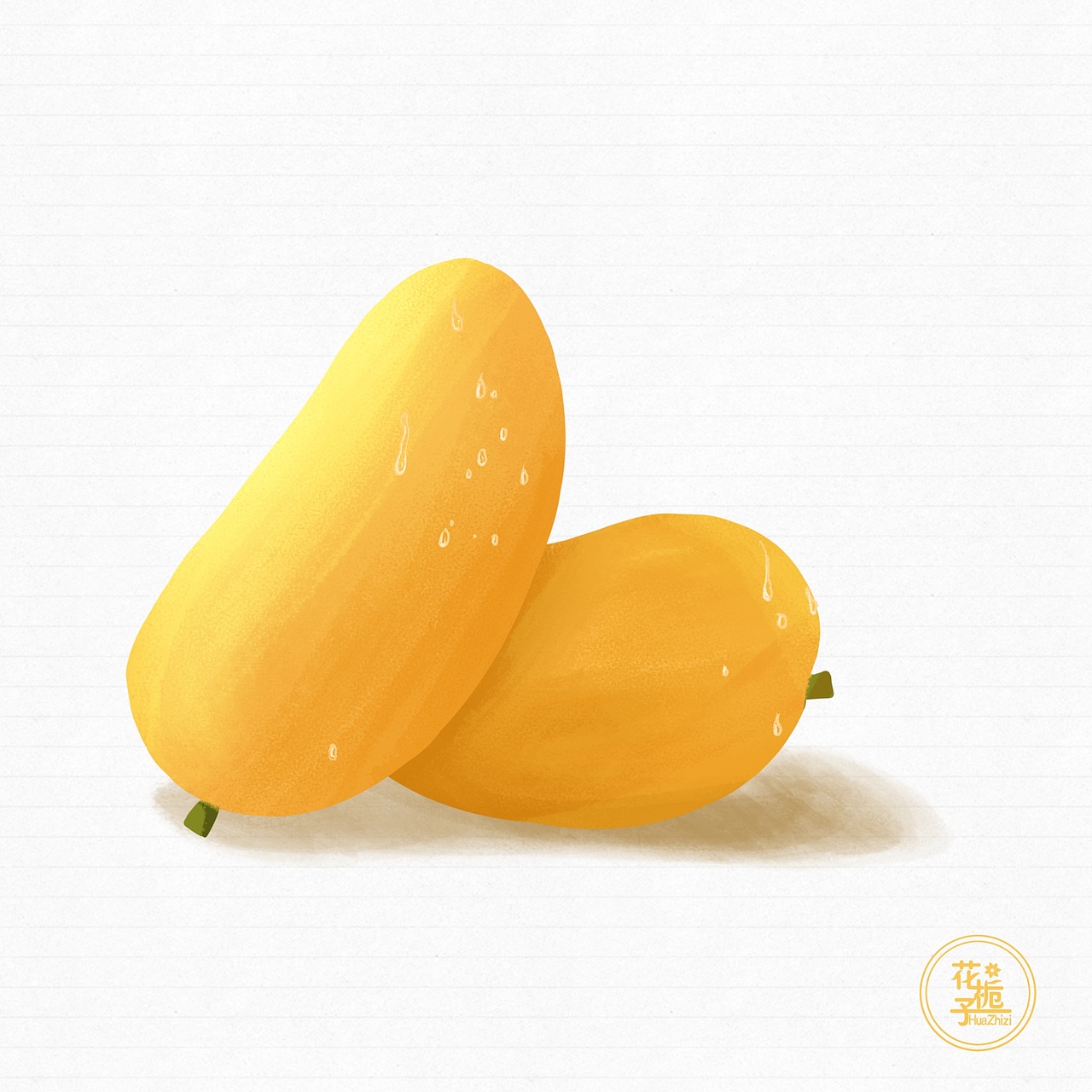 水果九图: 西瓜 香蕉 芒果 葡萄 水蜜桃 猕猴桃……