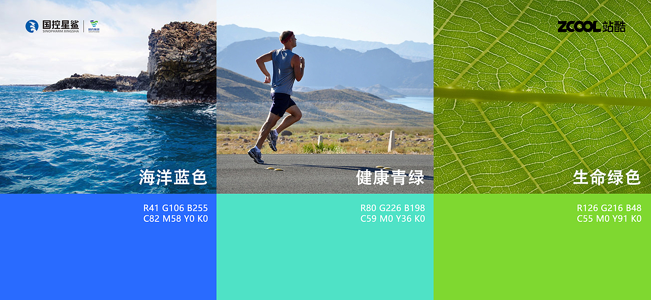 以星之名，呵护健康——国控星鲨logo形象设计（图ZMjk2OTE2ODY4） - Logo - 站酷设计师和果子喵原创素材 - 站酷ZCOOL