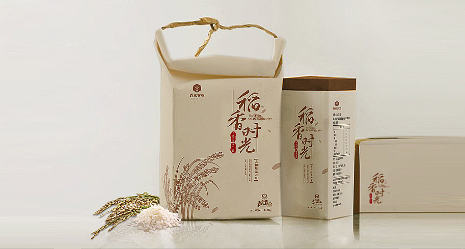 到香时光高端大米品牌|平面|包装|青岛壹峰品牌 - 原创作品 - 站酷