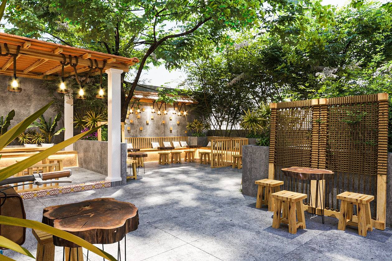 农家乐大门庭院（图ZMjgwOTQ4MDI4） - 建筑设计 - 站酷设计师全国效果图设计原创素材 - 站酷ZCOOL