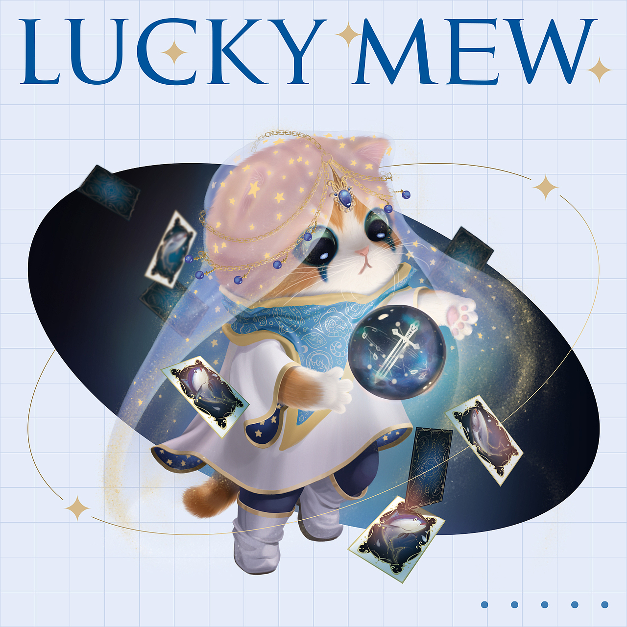 咔小伊IP设计，占卜喵，猫（图ZMjg4NjcyMTU2） - IP形象 - 站酷设计师赵我抄Albert原创素材 - 站酷ZCOOL