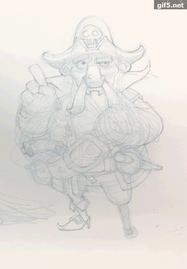 Q版人物 海盗男女