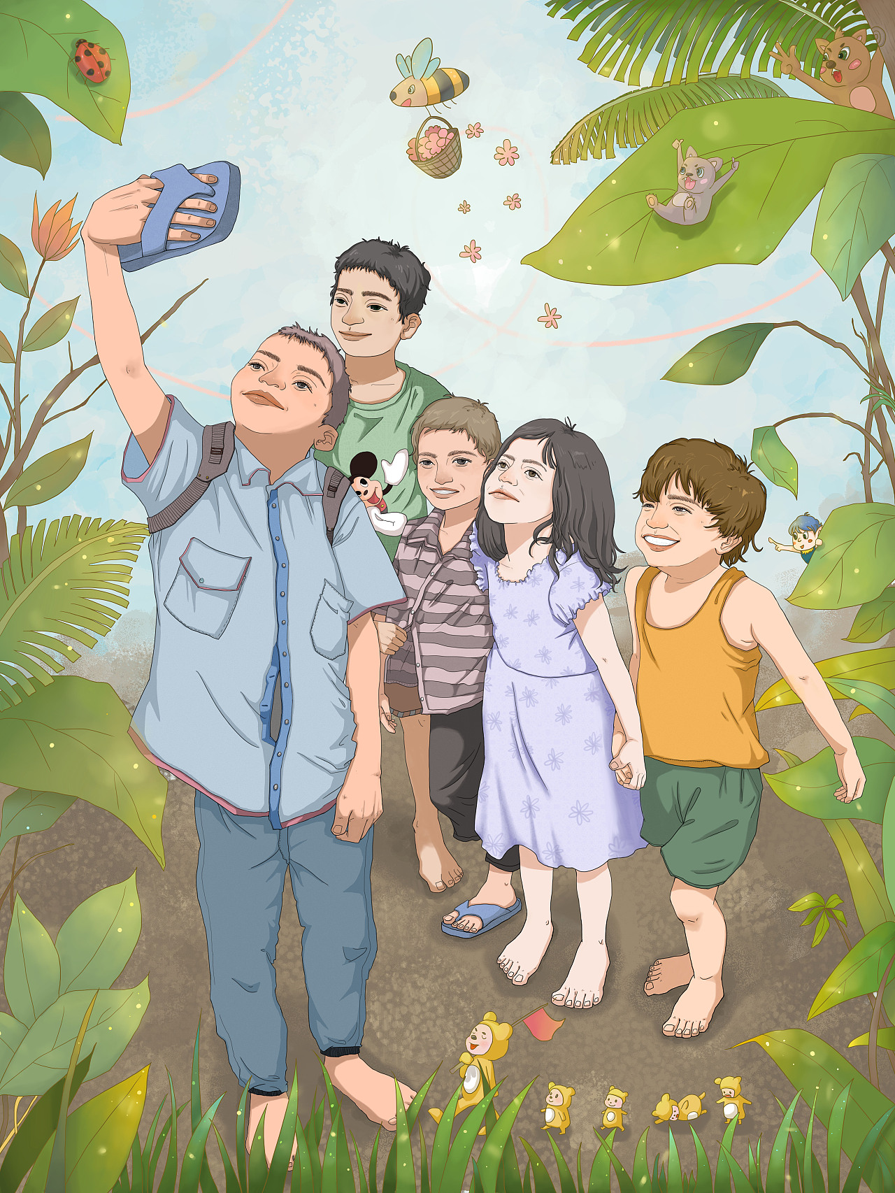 插画练习——童趣